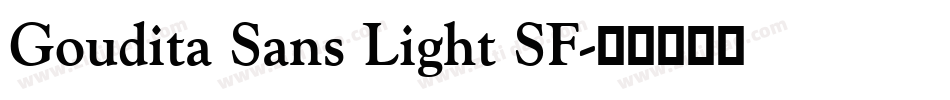 Goudita Sans Light SF字体转换